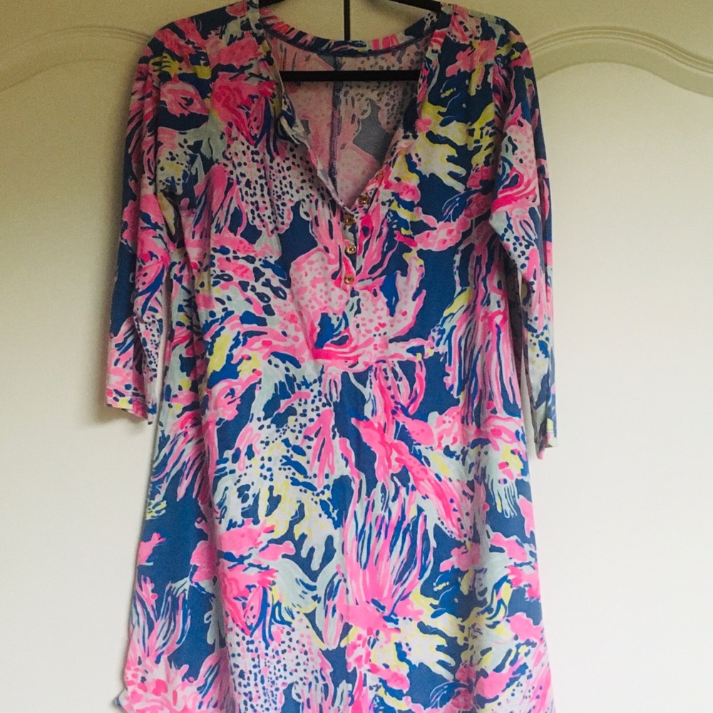 Lily Pulitzer- cotton mini/midi dress
